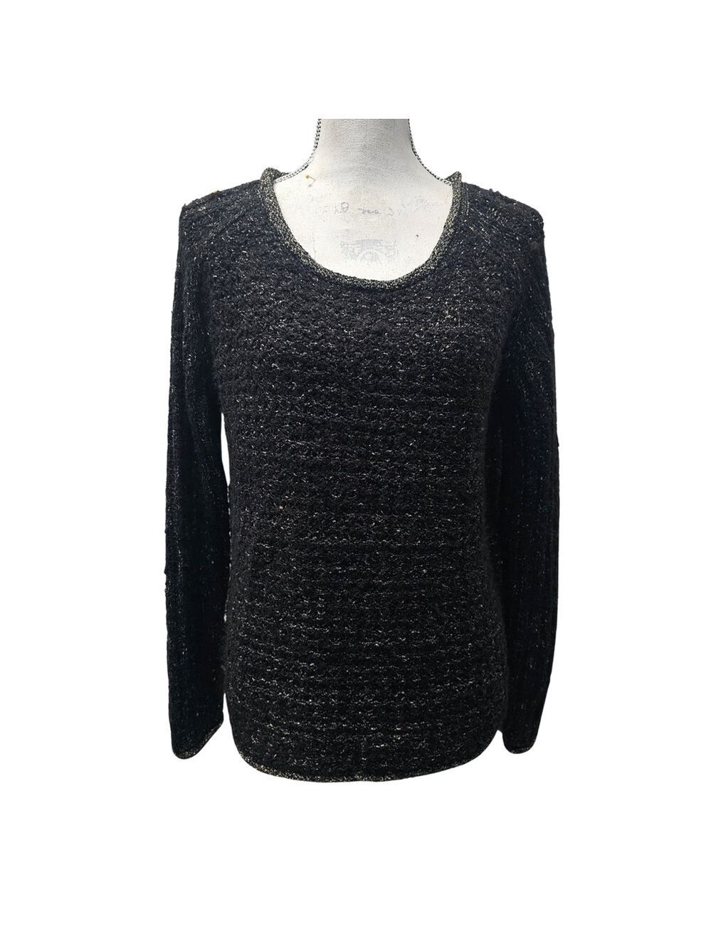 A.n.a Black Crew neck Sweater Size XL Petite
